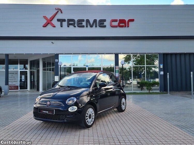 Preto Usado 2018 Fiat 500C Lounge Cabrios | € 12.900 (Preço justo) - Imagem 1/1