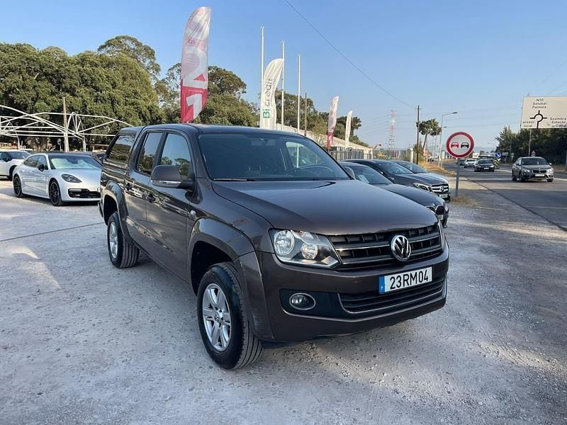 Castanho Usado 2016 VW Amarok Highline Pickup | € 28.900 (Caro) - Imagem 1/4