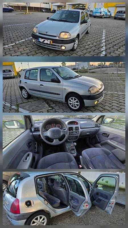 Cinzento Usado 1999 Renault Clio II Citadino | € 1.000 (Bom preço) - Imagem 1/1