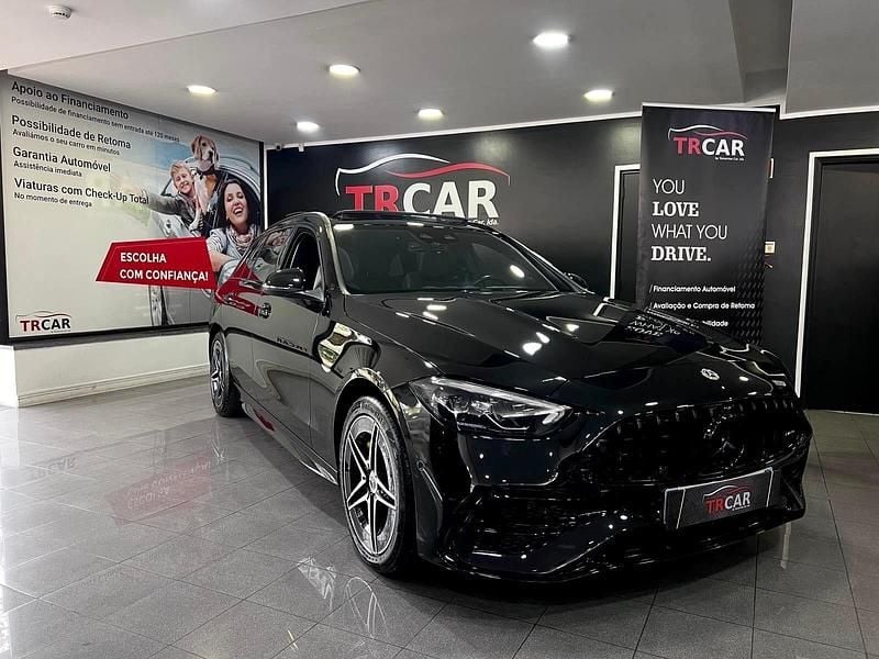 Preto Usado 2022 Mercedes C300 AMG line Sedan | € 42.900 (Preço elevado) - Imagem 1/4