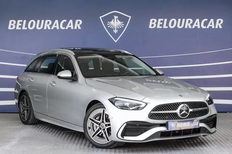 Cinza prata Usado 2022 Mercedes C220 AMG line Carrinha | € 47.000 (Caro) - Imagem 1/4