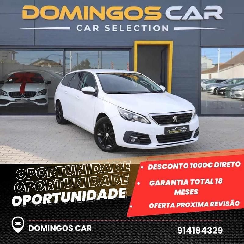 Branco Usado 2018 Peugeot 308 SW Carrinha | € 12.000 (Bom preço) - Imagem 1/4