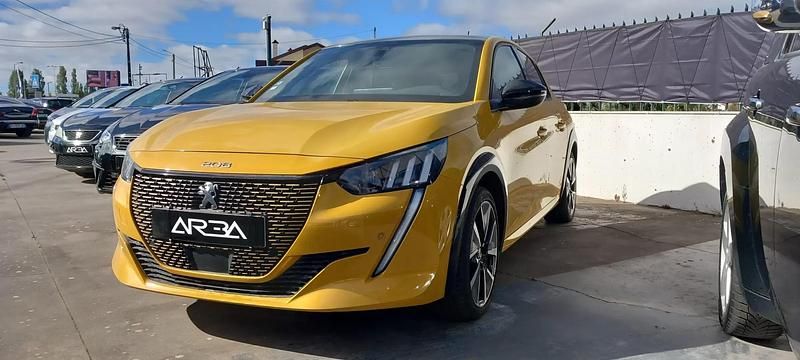 Amarelo Usado 2020 Peugeot e-208 GT-line Citadino | € 20.500 - Imagem 1/4