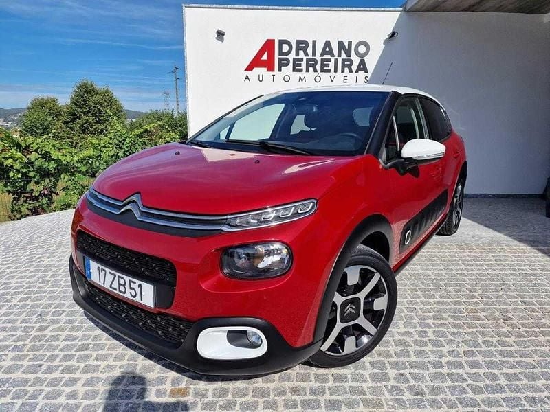 Vermelho Usado 2019 Citroën C3 PureTech Citadino | € 14.500 (Preço justo) - Imagem 1/4