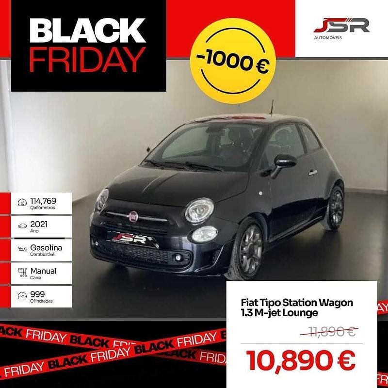 Preto Usado 2021 Fiat 500 | € 10.890 (Preço justo) - Imagem 1/4