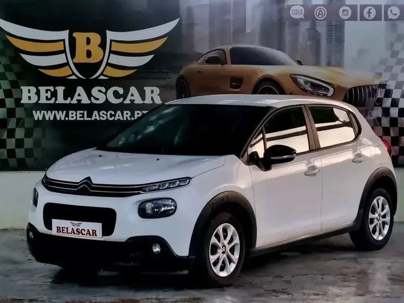 Branco Usado 2018 Citroën C3 Feel Citadino | € 11.900 (Bom preço) - Imagem 1/4