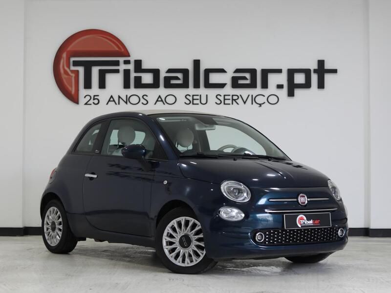Azul Usado 2020 Fiat 500C Lounge Cabrios | € 12.900 (Preço justo) - Imagem 1/4