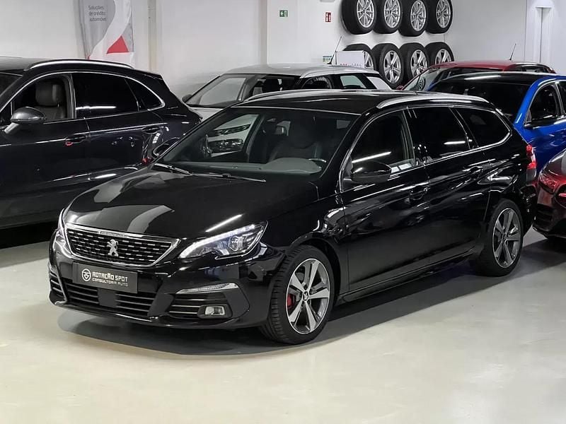 Preto Usado 2018 Peugeot 308 GT-line Carrinha | € 12.990 (Super Preço) - Imagem 1/4