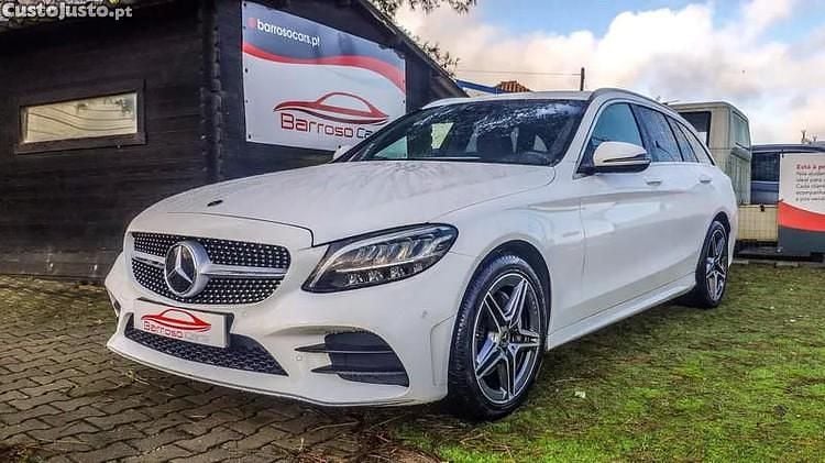 Usado Mercedes C200 AMG line 160 HP (117 kW) 2019 Branco Sedan