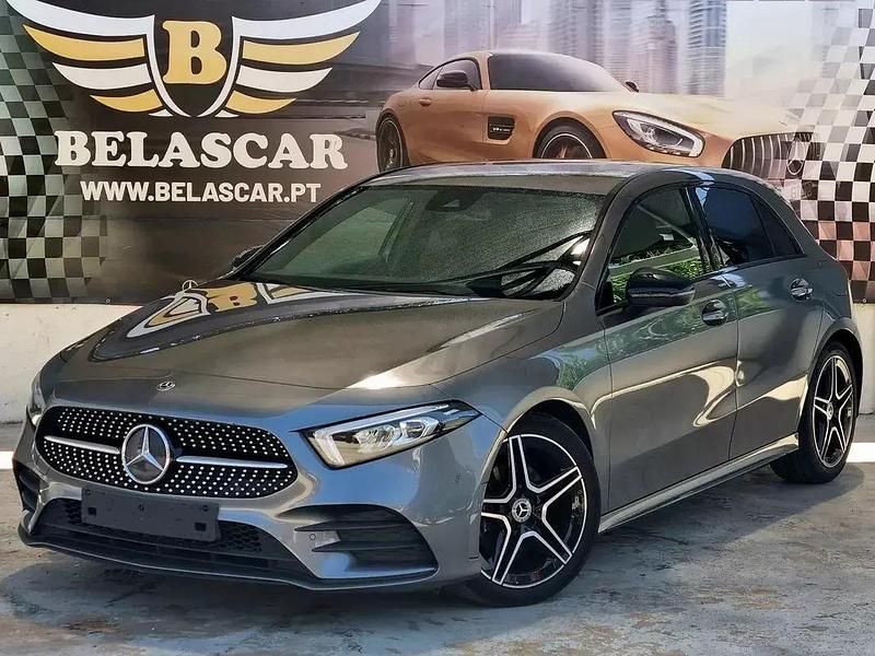 Cinza antracite Usado 2019 Mercedes A180 AMG line Citadino | € 24.500 (Preço justo) - Imagem 1/4