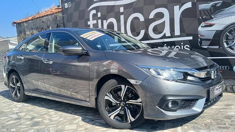 Cinza Usado 2018 Honda Civic Sport Sedan | € 21.990 (Preço justo) - Imagem 1/4