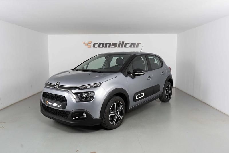 Cinza Usado 2022 Citroën C3 Feel Citadino | € 12.980 (Preço justo) - Imagem 1/4