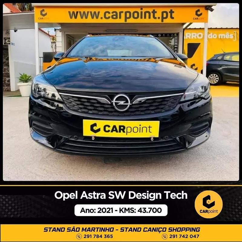 Preto Usado 2021 Opel Astra Design & Tech Carrinha | € 19.500 (Caro) - Imagem 1/4