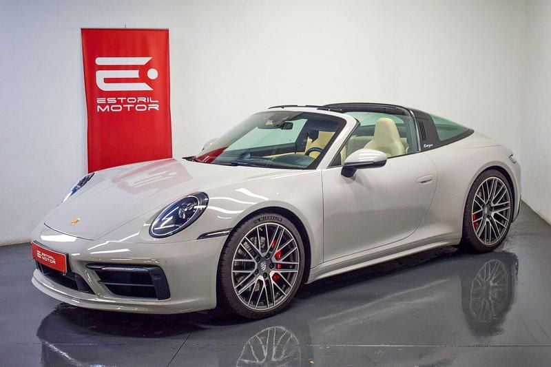 Cinza Usado 2021 Porsche 911 Targa 4S Cabrios | € 172.900 - Imagem 1/4
