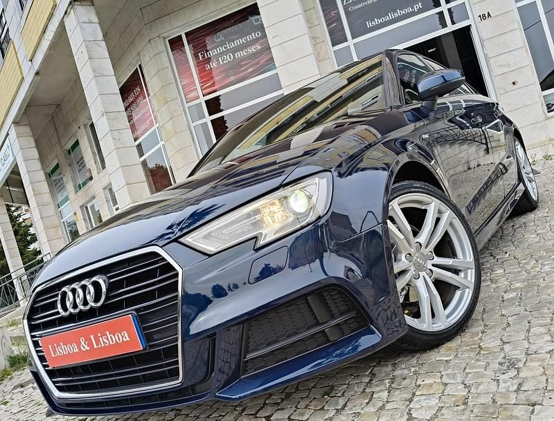 Azul Usado 2018 Audi A3 S-Line | € 23.500 (Caro) - Imagem 1/4