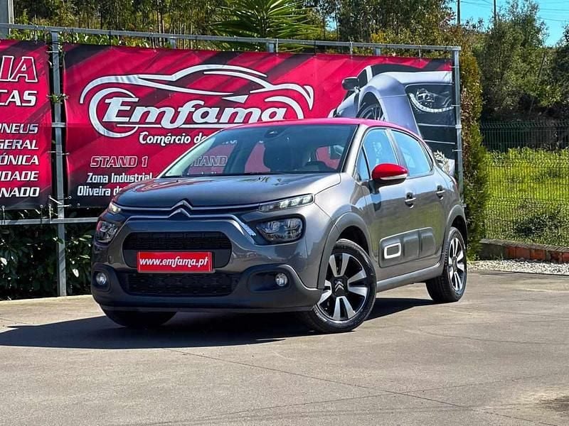 Cinza Usado 2021 Citroën C3 Feel Citadino | € 12.950 (Preço justo) - Imagem 1/4