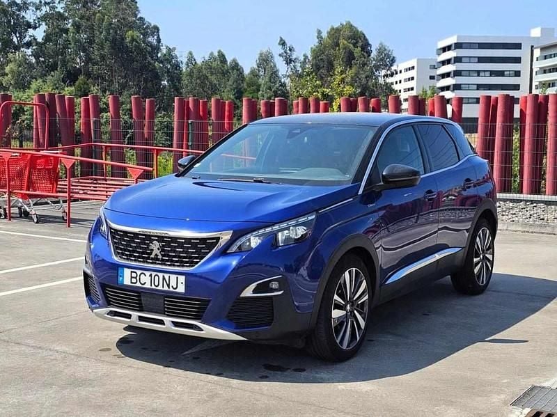 Azul Usado 2018 Peugeot 3008 GT-line SUV | € 18.990 (Bom preço) - Imagem 1/4