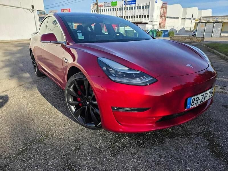 Usado Tesla Model 3 Performance 377 kW (513 HP) 2019 Vermelho Sedan