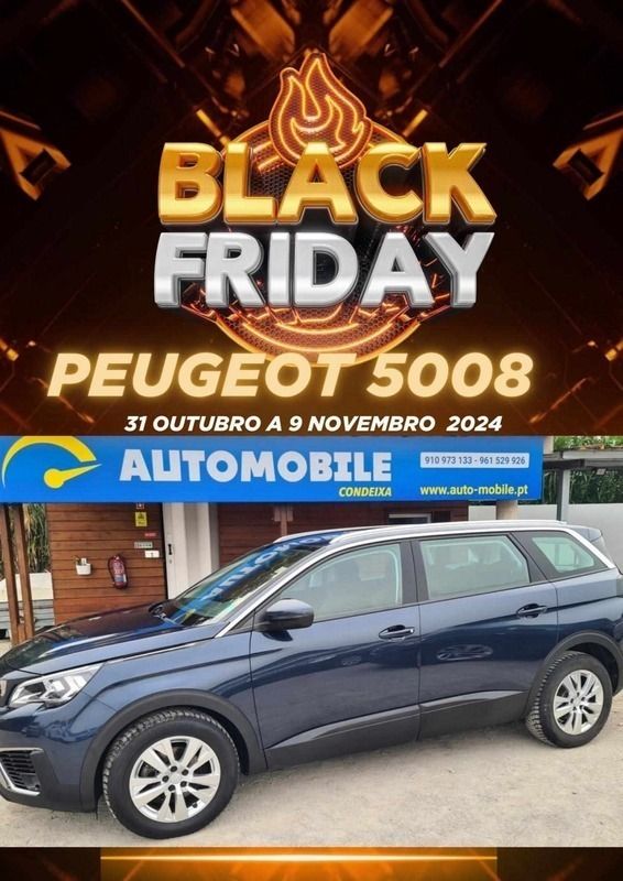 Azul Usado 2019 Peugeot 5008 Active Monovolume | € 20.950 (Caro) - Imagem 1/4