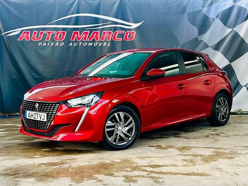 Vermelho Usado 2021 Peugeot 208 Allure Citadino | € 15.900 (Preço justo) - Imagem 1/4