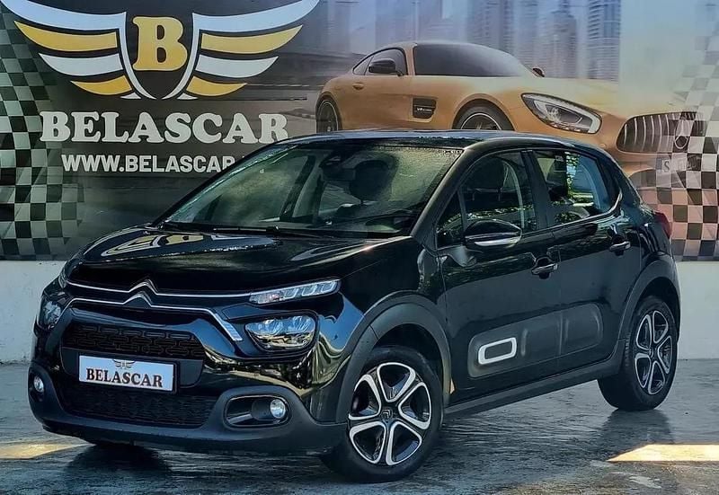 Preto Usado 2021 Citroën C3 Feel Citadino | € 11.500 (Bom preço) - Imagem 1/4