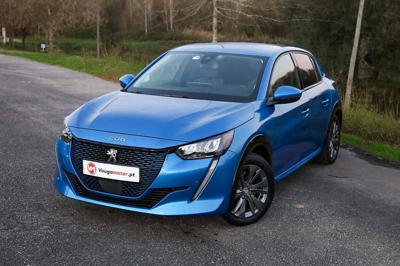 Azul Usado 2020 Peugeot e-208 Citadino | € 14.900 (Preço justo) - Imagem 1/4