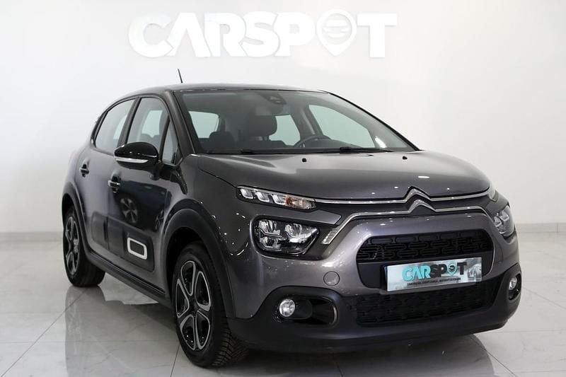 Cinza Usado 2022 Citroën C3 Feel Citadino | € 12.480 (Bom preço) - Imagem 1/4