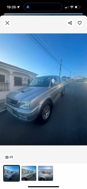 Usado Mitsubishi L200 99 HP (72 kW) 2000 Cinzento Pickup
