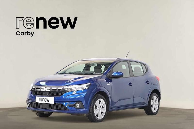 Azul Usado 2024 Dacia Sandero | € 16.490 (Preço justo) - Imagem 1/4