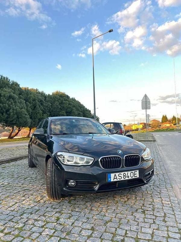 Preto Usado 2018 BMW 116 Citadino | € 8.750 - Imagem 1/4