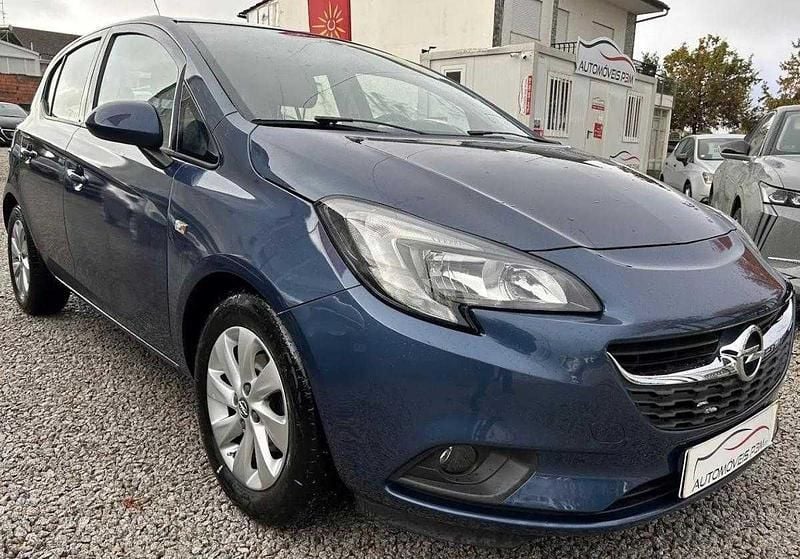 Azul Usado 2015 Opel Corsa Enjoy | € 9.500 (Preço justo) - Imagem 1/4