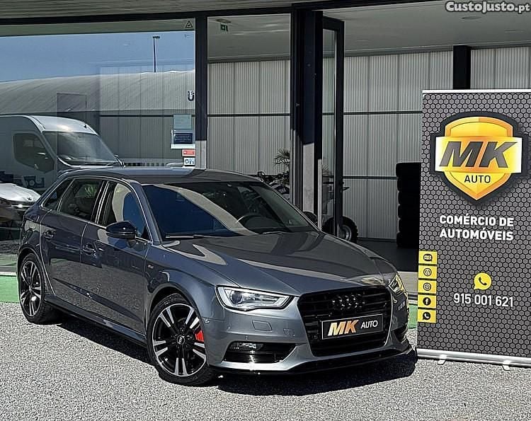 Cinza Usado 2015 Audi A3 Sportback S-Line Carrinha | € 19.750 (Caro) - Imagem 1/1
