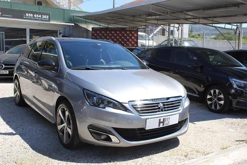Usado Peugeot 308 SW GT-line 120 HP (88 kW) 2015 Cinza escuro Carrinha