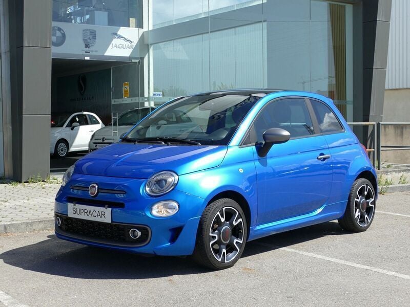 Azul Usado 2018 Fiat 500 S Citadino | € 11.900 (Preço justo) - Imagem 1/4