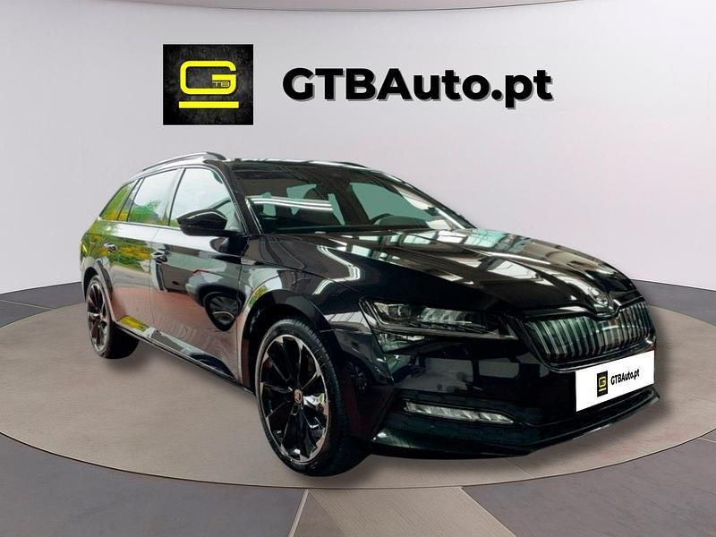 Preto Usado 2022 Skoda Superb SportLine Carrinha | € 37.499 (Preço elevado) - Imagem 1/4
