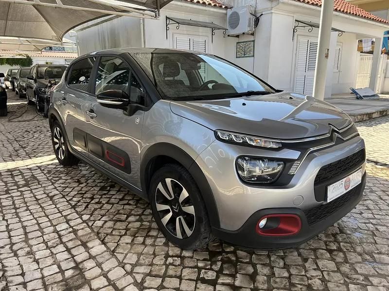 Cinza Usado 2022 Citroën C3 PureTech Citadino | € 14.990 (Preço justo) - Imagem 1/4
