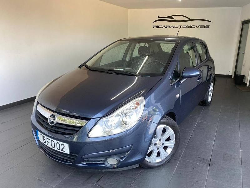 Azul Usado 2008 Opel Corsa Enjoy | € 8.450 (Preço elevado) - Imagem 1/4