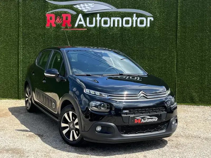 Preto Usado 2017 Citroën C3 PureTech Citadino | € 10.750 (Preço justo) - Imagem 1/4