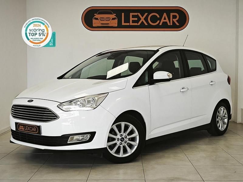 Branco Usado 2018 Ford C-MAX Titanium Monovolume | € 12.900 - Imagem 1/4