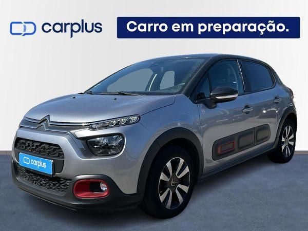 Cinzento Usado 2021 Citroën C3 PureTech Citadino | € 15.900 (Caro) - Imagem 1/4
