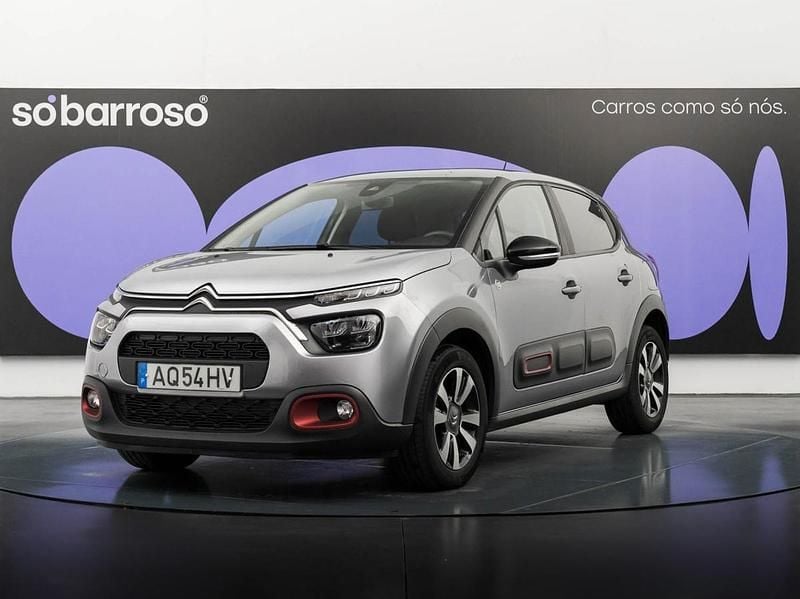Cinza Usado 2022 Citroën C3 PureTech Citadino | € 14.990 (Preço justo) - Imagem 1/4