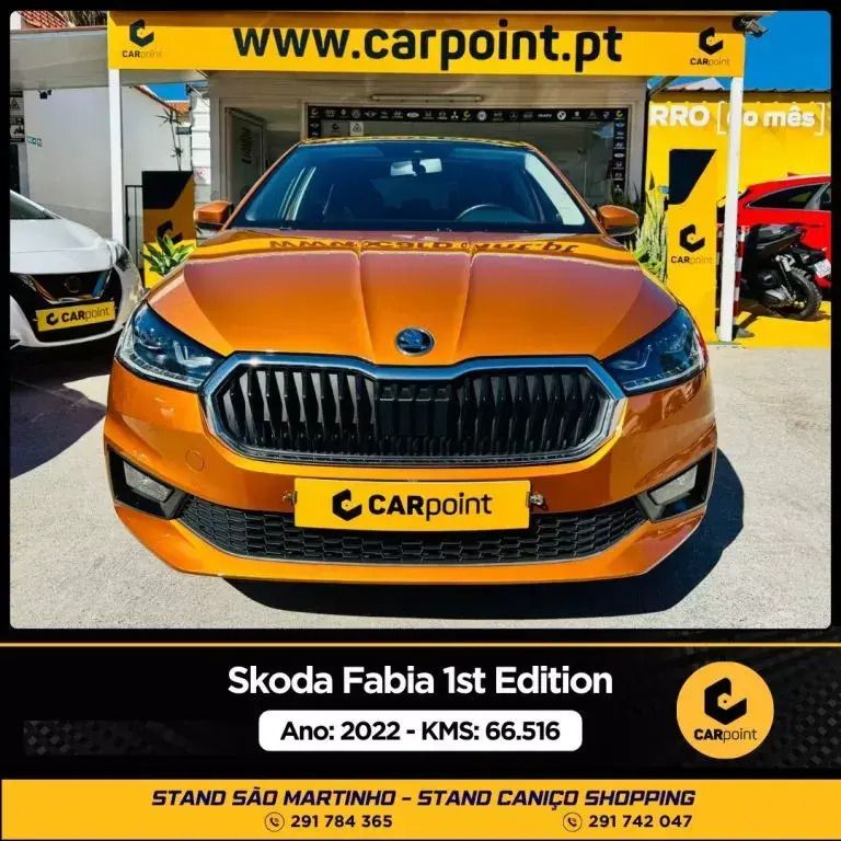 Laranja Usado 2022 Skoda Fabia Citadino | € 18.900 - Imagem 1/4
