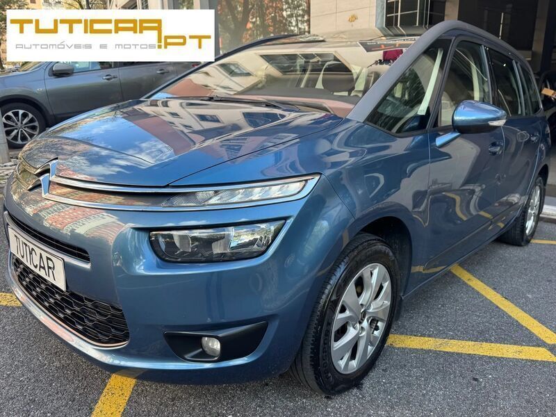 Azul Usado 2014 Citroën C4 Exclusive Monovolume | € 12.500 (Preço justo) - Imagem 1/4