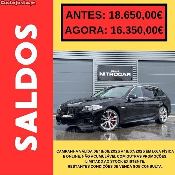 Preto Usado 2010 BMW 520 Carrinha | € 16.350 - Imagem 1/1