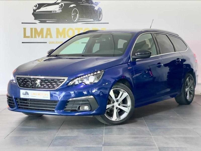 Azul Usado 2019 Peugeot 308 GT-line Carrinha | € 17.950 (Preço elevado) - Imagem 1/4