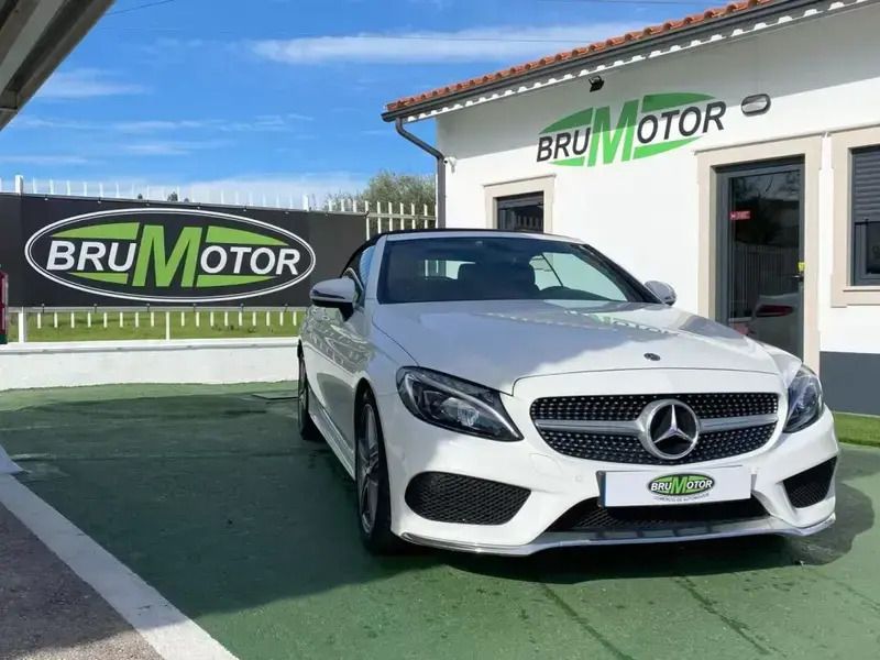 Branco Usado 2018 Mercedes C220 AMG line Cabrios | € 38.900 (Preço justo) - Imagem 1/4