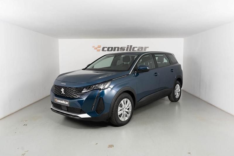 Azul Usado 2021 Peugeot 5008 Active Monovolume | € 23.890 (Preço justo) - Imagem 1/4