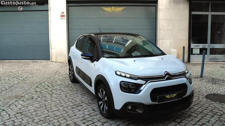 Branco Usado 2022 Citroën C3 PureTech Citadino | € 12.450 (Bom preço) - Imagem 1/1
