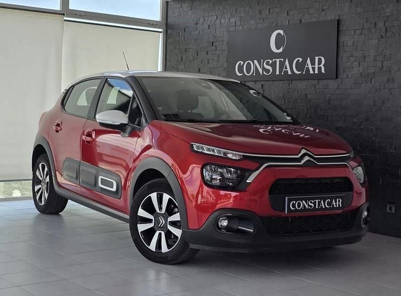 Vermelho Usado 2021 Citroën C3 Feel Citadino | € 12.650 (Bom preço) - Imagem 1/4