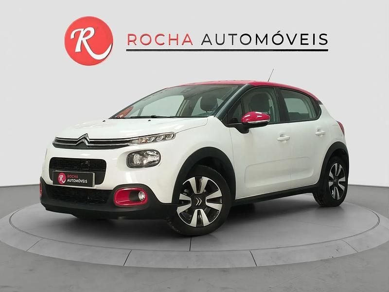 Branco Usado 2020 Citroën C3 PureTech Citadino | € 12.999 (Preço justo) - Imagem 1/4